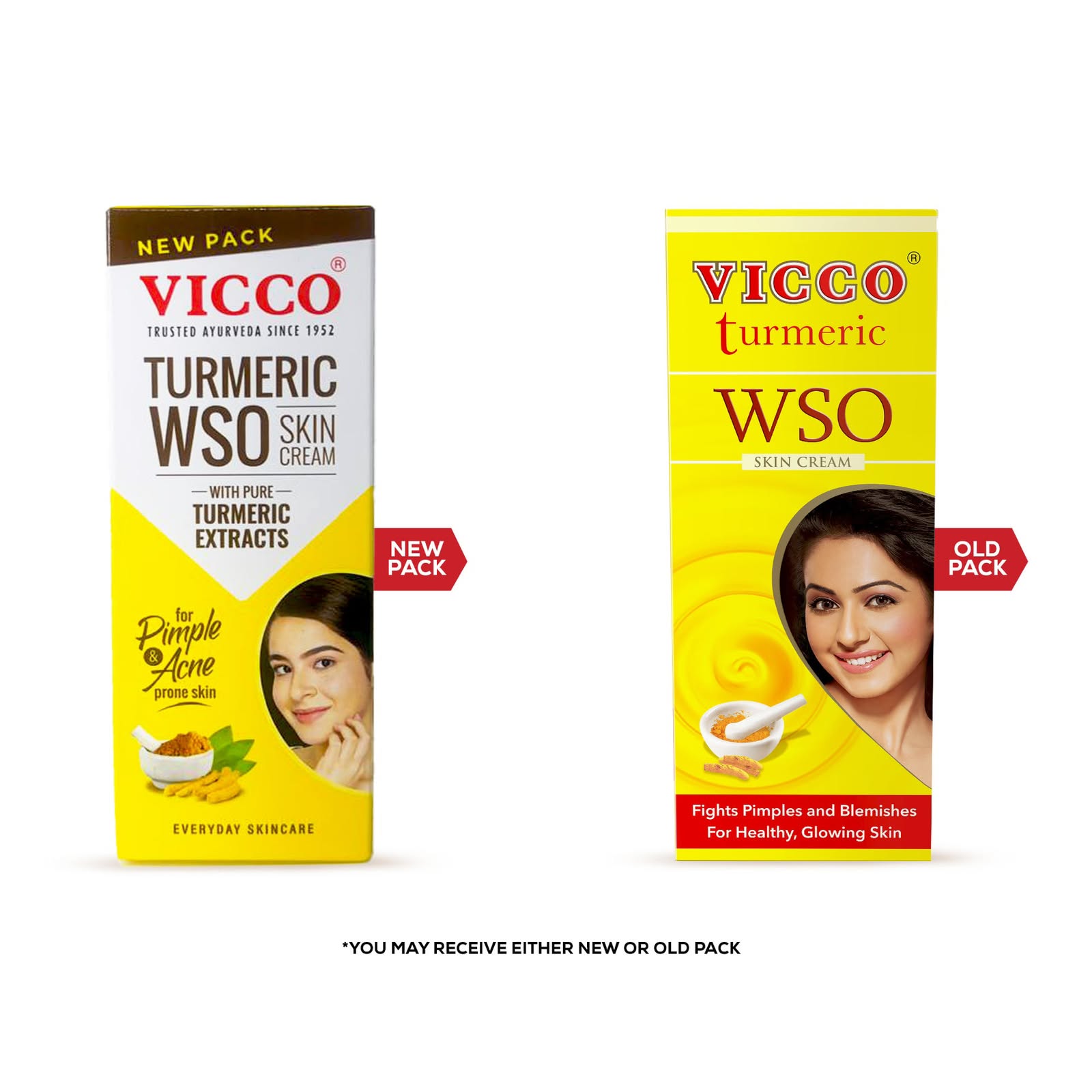 Vicco Turmeric WSO Skin Cream pack